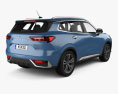 Ford Territory Titanium 2024 3D 모델  back view