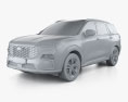 Ford Territory Titanium 2024 Modello 3D clay render