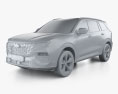 Ford Equator Titanium 2024 3D-Modell clay render
