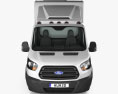 Ford Transit Box Truck 2021 3d model front view