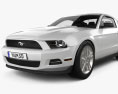 Ford Mustang V6 coupé mit Innenraum und Motor 2015 3D-Modell