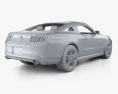 Ford Mustang V6 coupe with HQ interior and engine 2015 3d model