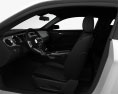 Ford Mustang V6 쿠페 인테리어 가 있는 와 엔진이 2015 3D 모델  seats