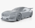 Ford Mustang Supercars 2024 3D 모델  clay render