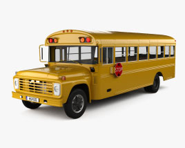 Ford B600 School Bus 1978 3D model