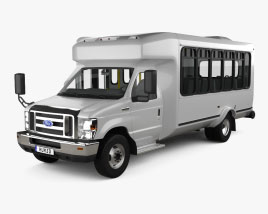 Ford E-450 Shuttle Bus 2018 Modello 3D