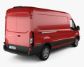 Ford Transit Panel Van L2H2 with HQ interior 2021 3d model back view