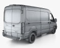 Ford Transit Panel Van L2H2 с детальным интерьером 2021 3D модель