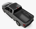 Ford F-150 Super Cab XL 带内饰 和发动机 2017 3D模型 顶视图