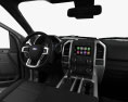 Ford F-150 Super Cab XL with HQ interior and engine 2017 3d model dashboard