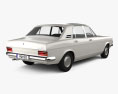 Ford Zephyr saloon 1973 3D 모델  back view