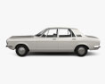 Ford Zephyr saloon 1973 3d model side view