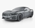 Ford Mustang GT US-spec coupe 2024 3d model wire render