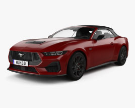 Ford Mustang GT US-spec Convertibile 2024 Modello 3D