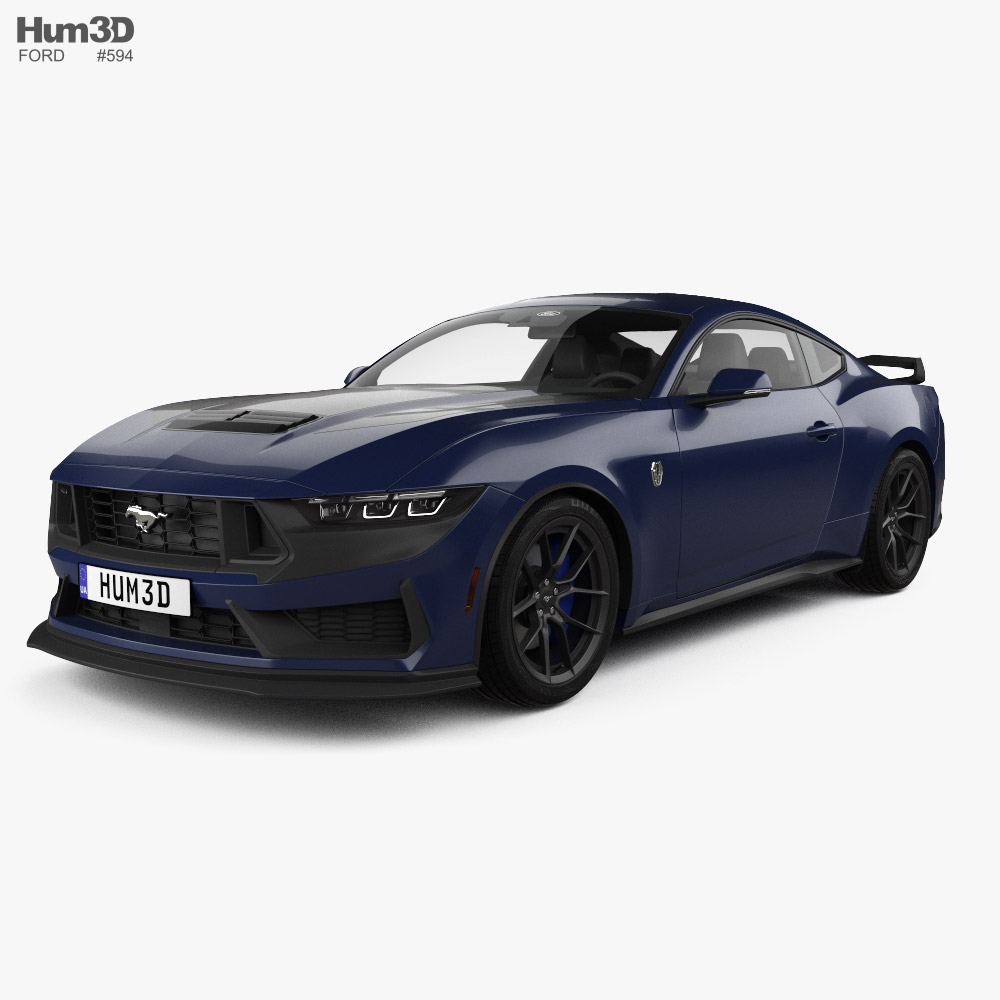 Ford Mustang Dark Horse US-spec coupe 2024 3D model