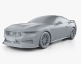 Ford Mustang Dark Horse US-spec 쿠페 2024 3D 모델  clay render