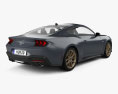 Ford Mustang EcoBoost US-spec купе 2024 3D модель back view