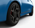 Ford Fiesta п'ятидверний ST з детальним інтер'єром та двигуном 2022 3D модель