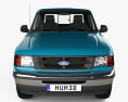 Ford Ranger Extended Cab 1997 3D 모델  front view