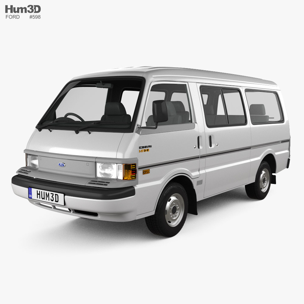 Ford Econovan Passenger Van 1983 3D model