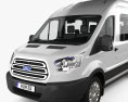 Ford Transit Passenger Van L2H3 with HQ interior 2015 3D-Modell