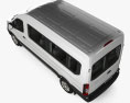 Ford Transit Passenger Van L2H3 with HQ interior 2015 Modelo 3D vista superior