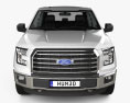 Ford F-150 Super Crew Cab XLT with HQ interior 2017 3d model front view