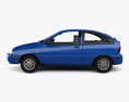 Ford Festiva Trio 3도어 해치백 2000 3D 모델  side view