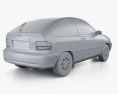 Ford Festiva Trio 3 puertas hatchback 2000 Modelo 3D
