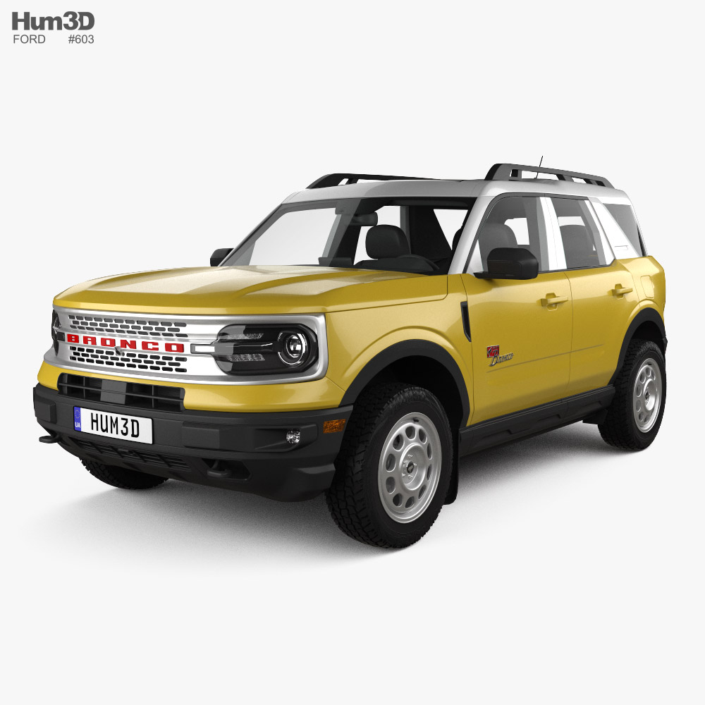 Ford Bronco Sport Heritage Limited Edition 2023 3D 모델 