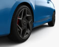 Ford Fiesta трьохдверний ST з детальним інтер'єром та двигуном 2022 3D модель