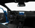 Ford Fiesta 3 porte ST con interni e motore 2022 Modello 3D dashboard