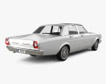 Ford Galaxie 500 4门 轿车 1968 3D模型 后视图