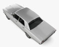 Ford Galaxie 500 4门 轿车 1968 3D模型 顶视图