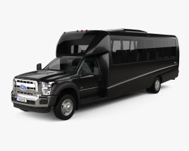 3D model of Ford F-550 Grech Shuttle Bus 2017