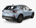 Ford Escape Plug-In Hybrid 2024 3D 모델  back view