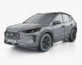 Ford Escape ST Line Elite 2024 3D-Modell wire render