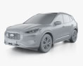Ford Escape ST Line Elite 2024 3D-Modell clay render