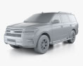 Ford Expedition Timberline 2024 3D模型 clay render