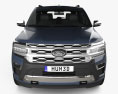 Ford Expedition Platinum 2024 Modello 3D vista frontale