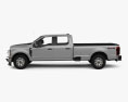 Ford F-250 Super Duty Crew Cab Long Bed XLT 2024 3d model side view