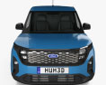 Ford Transit Courier E 2024 3D-Modell Vorderansicht