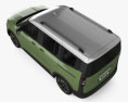 Ford Tourneo Courier Active 2024 3D-Modell Draufsicht