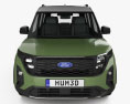 Ford Tourneo Courier Active 2024 3d model front view