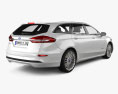 Ford Mondeo turnier Hybrid 2022 3D模型 后视图