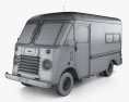 Ford Grumann 1966 3Dモデル wire render