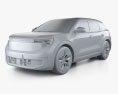 Ford Explorer EV 2024 3D-Modell clay render