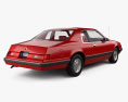 Ford Thunderbird with HQ interior 1983 3D 모델  back view