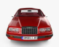Ford Thunderbird with HQ interior 1983 3d model front view