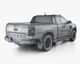 Ford Ranger Super Cab Wildtrak 2022 3D模型